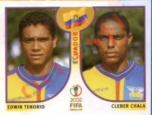 517 Edwin Tenorio/Cleber Chala – FIFA World Cup Korea/Japan 2002 Panini