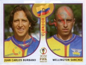 518 Juan Carlos Burbano/Wellington Sanchez – FIFA World Cup Korea/Japan 2002 Panini