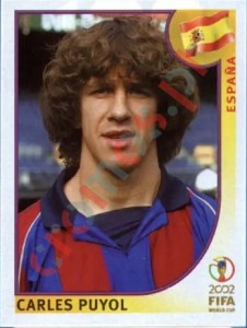 100 Carles Puyol – FIFA World Cup Korea/Japan 2002 Panini