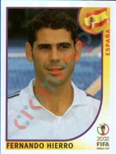 101 Fernando Hierro – FIFA World Cup Korea/Japan 2002 Panini