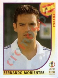 112 Fernando Morientes – FIFA World Cup Korea/Japan 2002 Panini