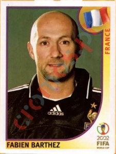 27 Fabien Barthez – FIFA World Cup Korea/Japan 2002 Panini