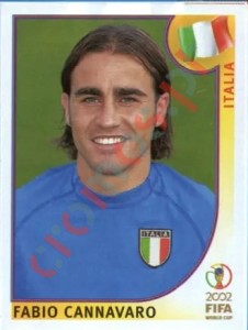 461 Fabio Cannavaro – FIFA World Cup Korea/Japan 2002 Panini