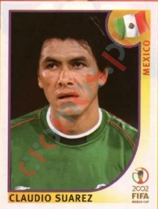 498 Claudio Suarez – FIFA World Cup Korea/Japan 2002 Panini