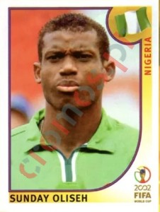 412 Sunday Oliseh – FIFA World Cup Korea/Japan 2002 Panini