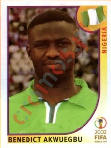 417 Benedict Akwuegbu – FIFA World Cup Korea/Japan 2002 Panini