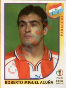 143 Roberto Miguel Acuña – FIFA World Cup Korea/Japan 2002 Panini