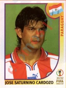 147 Jose Saturnino Cardozo – FIFA World Cup Korea/Japan 2002 Panini