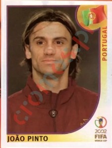 309 João Pinto – FIFA World Cup Korea/Japan 2002 Panini