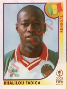 57 Khalilou Fadiga – FIFA World Cup Korea/Japan 2002 Panini