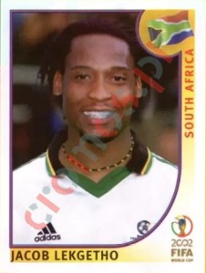 159 Jacob Lekgetho – FIFA World Cup Korea/Japan 2002 Panini