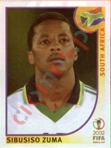 165 Sibusiso Zuma – FIFA World Cup Korea/Japan 2002 Panini