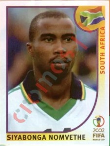 166 Siyabonga Nomvethe – FIFA World Cup Korea/Japan 2002 Panini