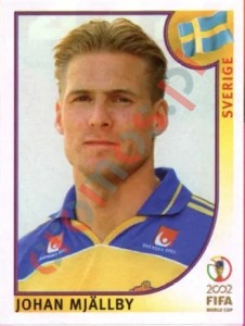 444 Johan Mjällby – FIFA World Cup Korea/Japan 2002 Panini
