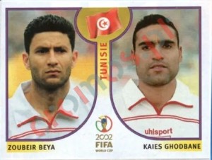 574 Zoubeir Beya/Kaies Ghodbane – FIFA World Cup Korea/Japan 2002 Panini