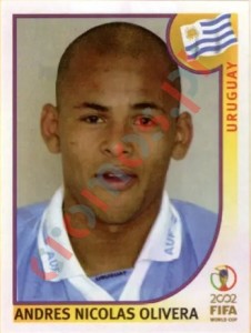 73 Andres Nicolas Olivera – FIFA World Cup Korea/Japan 2002 Panini