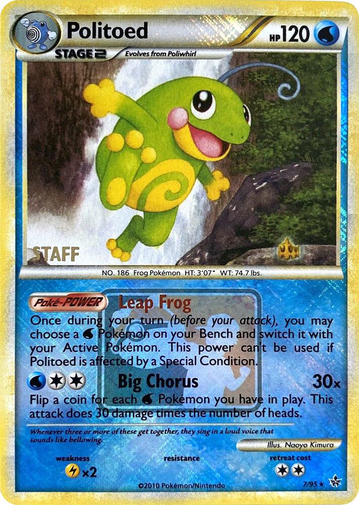 7-reverse-staff Politoed (Reverse Holo, Staff stamp) – Unleashed