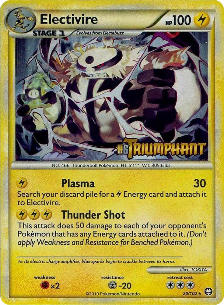 20-holo-setlogo Electivire (Holo, Set logo stamp) – Triumphant