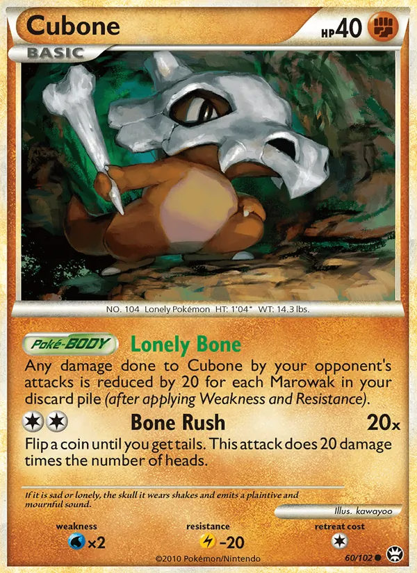 60-RH Cubone – Triumphant