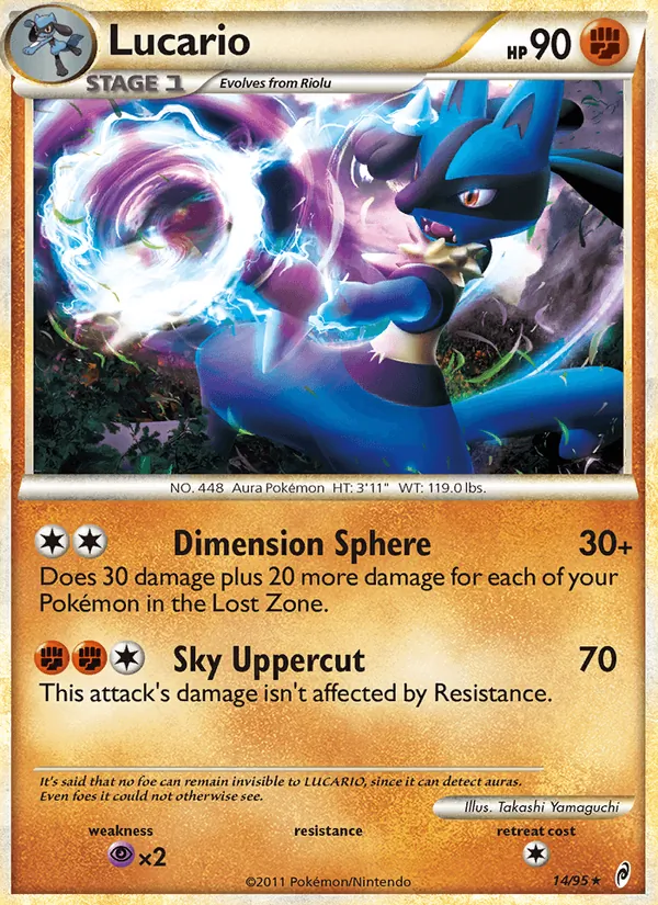 14 Lucario – Call of Legends