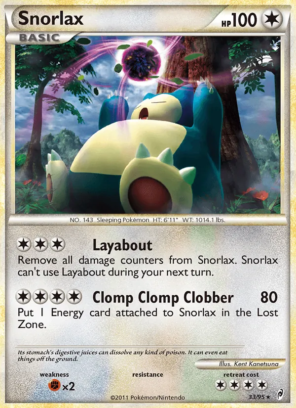 33-RH Snorlax – Call of Legends