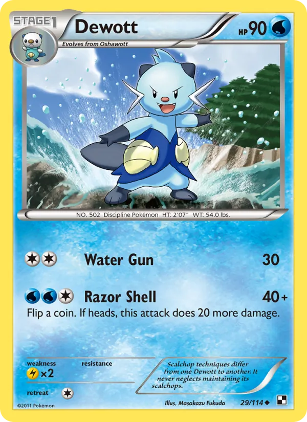 29 Dewott – Black & White