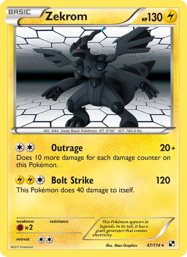 47 Zekrom – Black & White