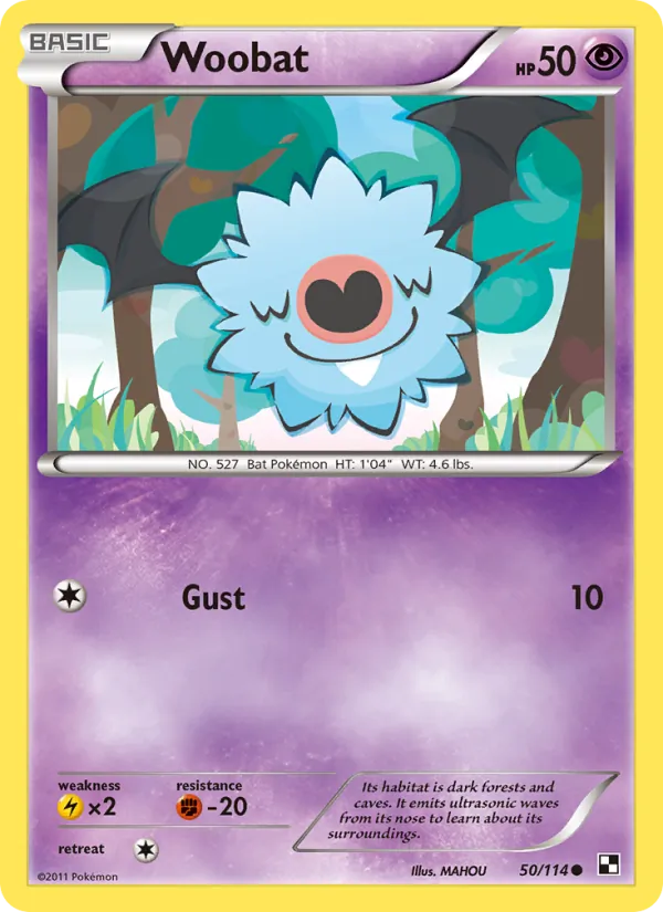 50 Woobat – Black & White