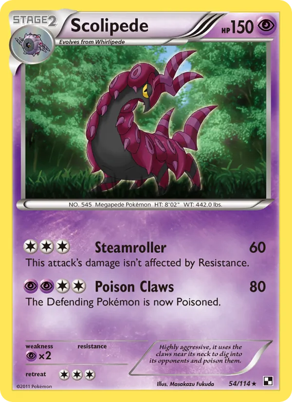 54 Scolipede – Black & White