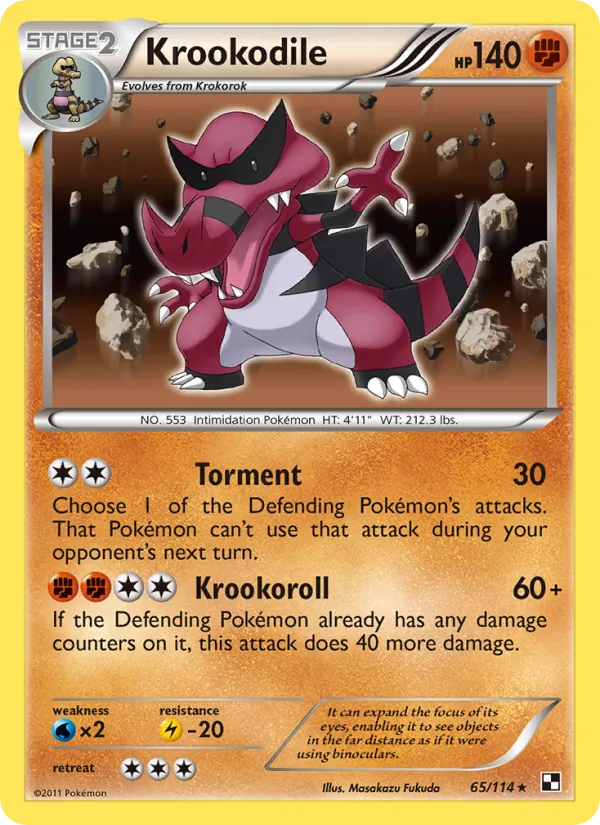 65 Krookodile – Black & White