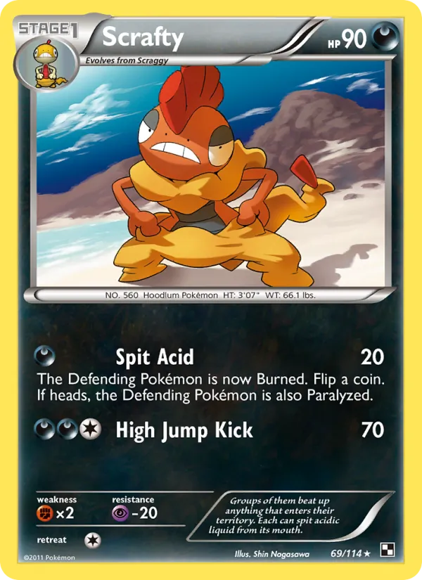 69 Scrafty – Black & White