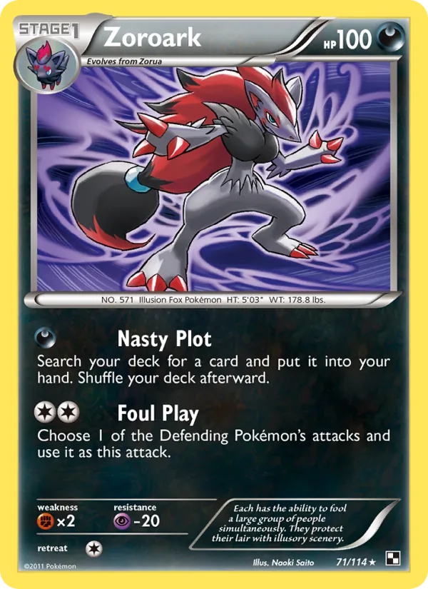71 Zoroark – Black & White