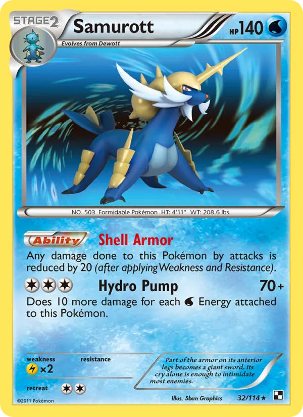 32-RH Samurott – Black & White