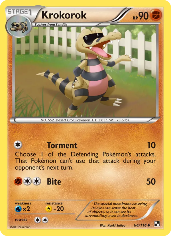 64-RH Krokorok – Black & White