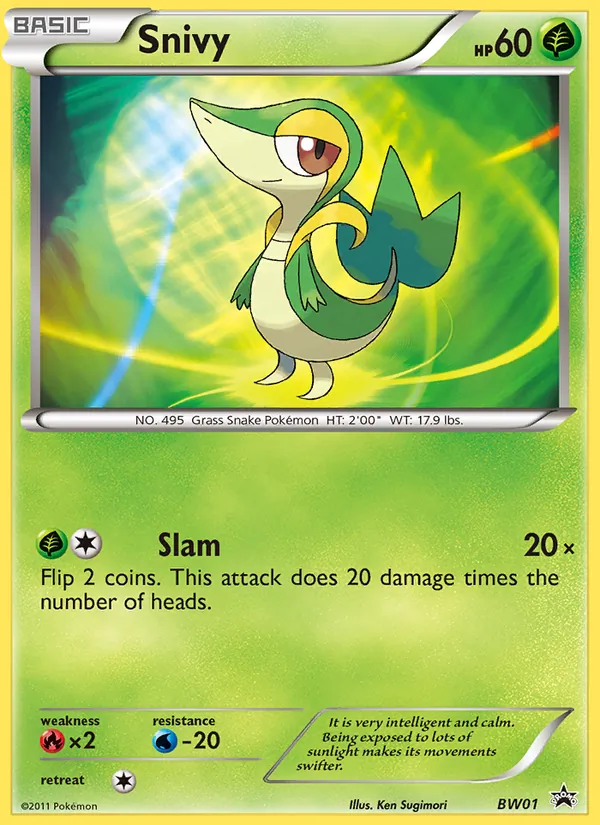 BW01 Snivy – BW Black Star Promos