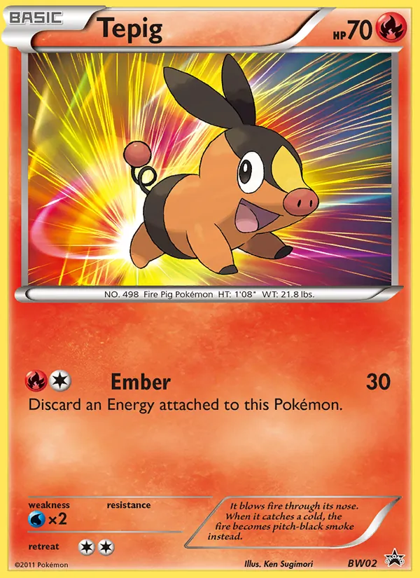 BW02 Tepig – BW Black Star Promos