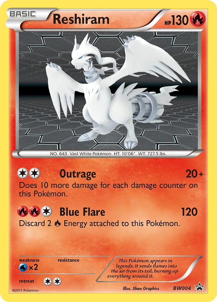 BW04 Reshiram – BW Black Star Promos