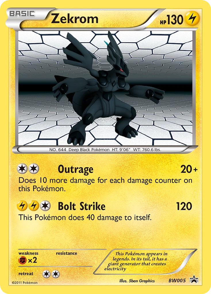 BW05 Zekrom – BW Black Star Promos