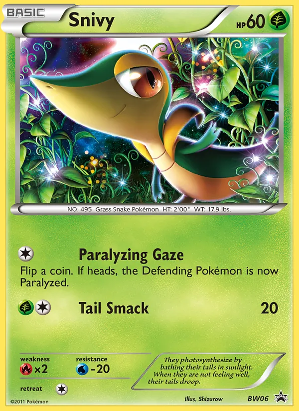 BW06 Snivy – BW Black Star Promos