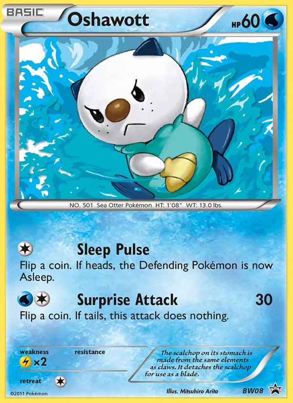 BW08 Oshawott – BW Black Star Promos