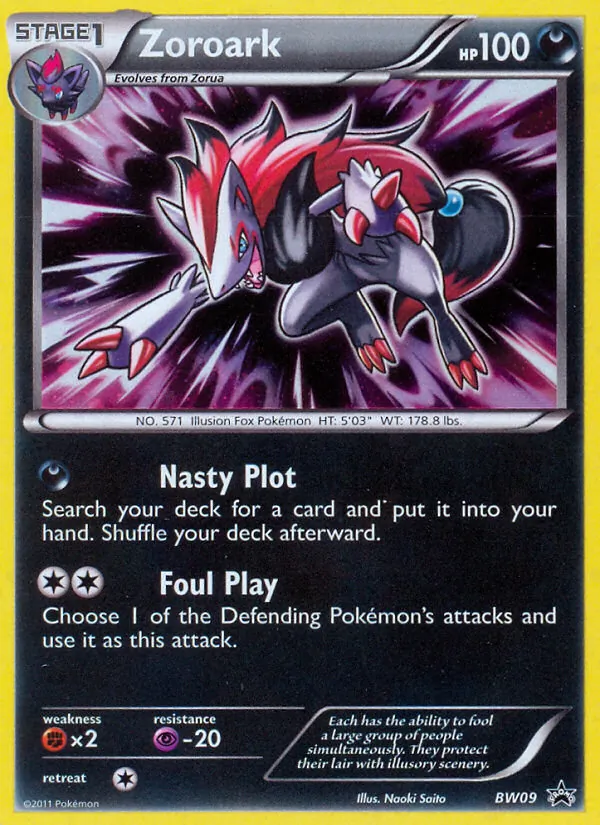 BW09 Zoroark – BW Black Star Promos