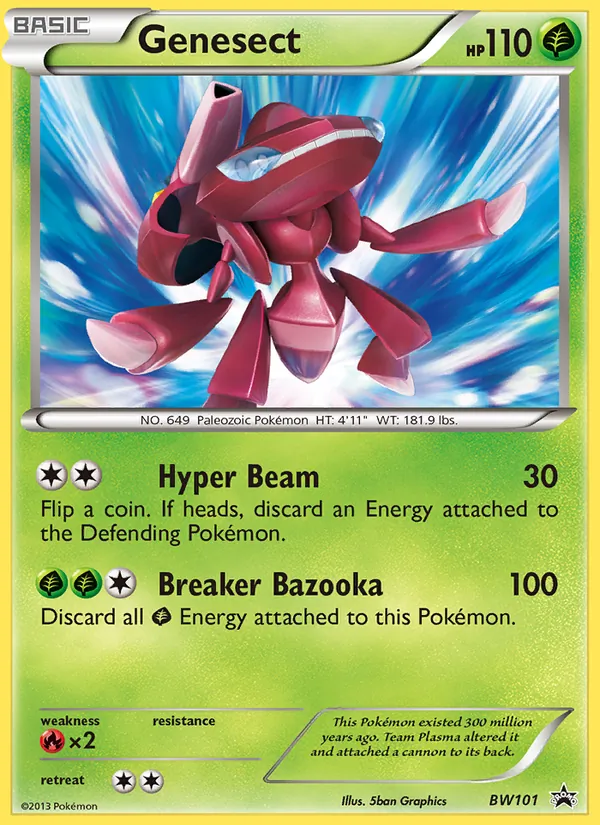 BW101 Genesect – BW Black Star Promos