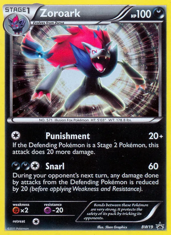 BW19 Zoroark – BW Black Star Promos