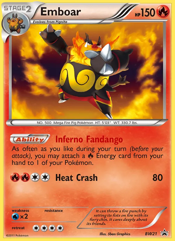 BW21 Emboar – BW Black Star Promos