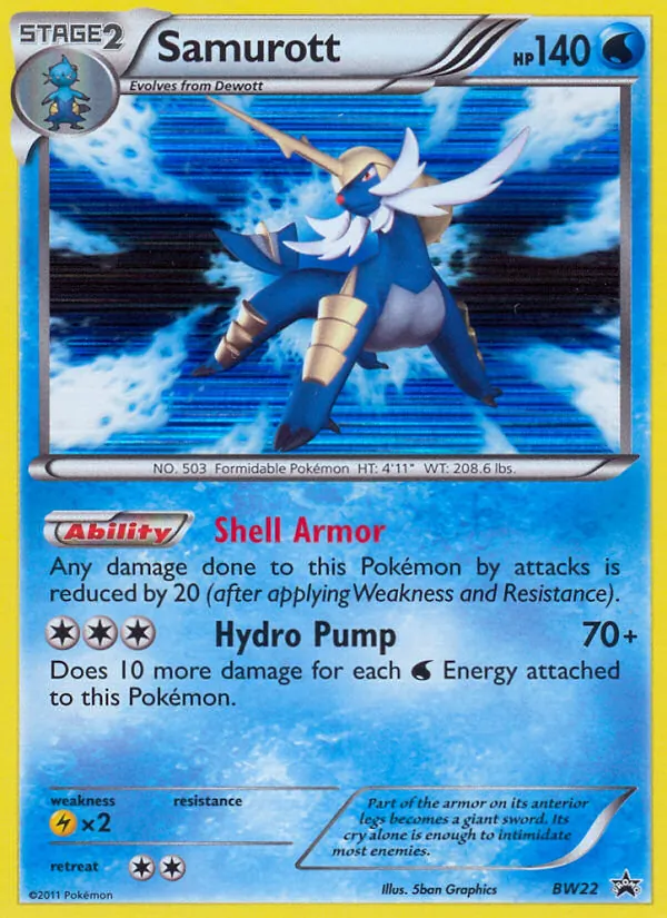 BW22 Samurott – BW Black Star Promos