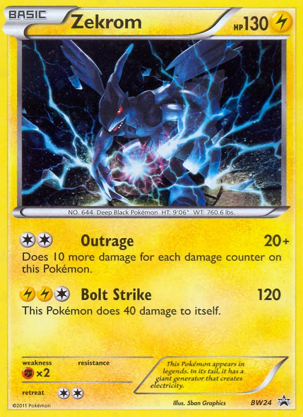 BW24 Zekrom – BW Black Star Promos