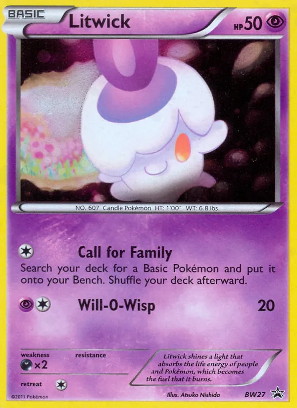 BW27 Litwick – BW Black Star Promos