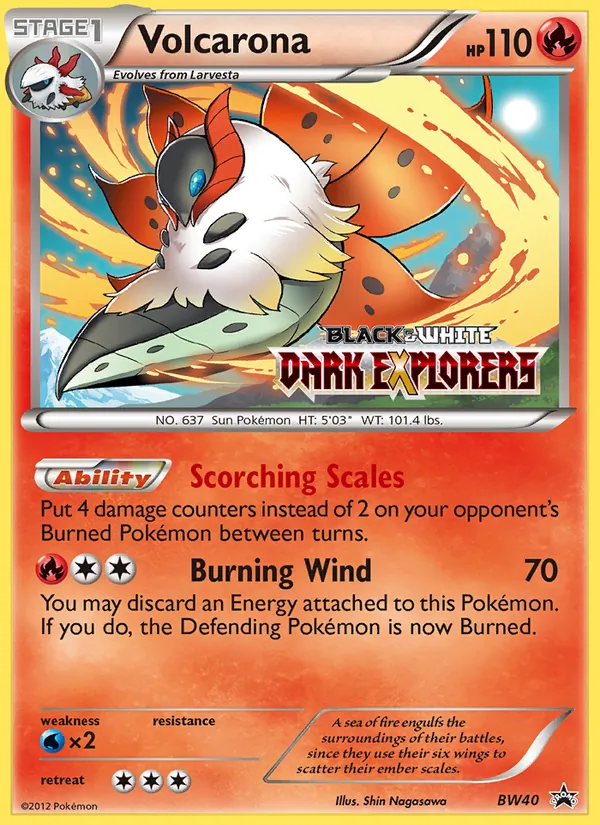 BW40 Volcarona – BW Black Star Promos