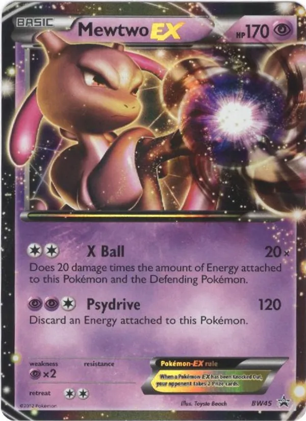 BW45 Mewtwo-EX – BW Black Star Promos