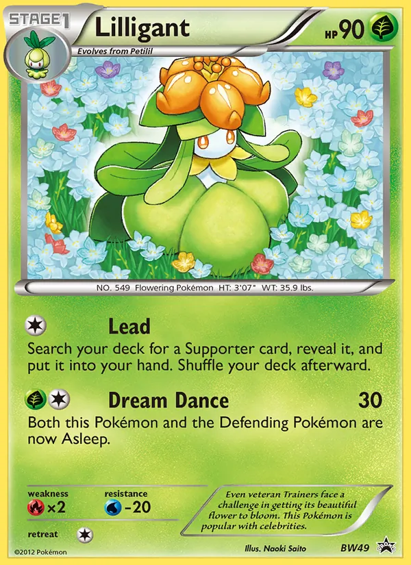 BW49 Lilligant – BW Black Star Promos